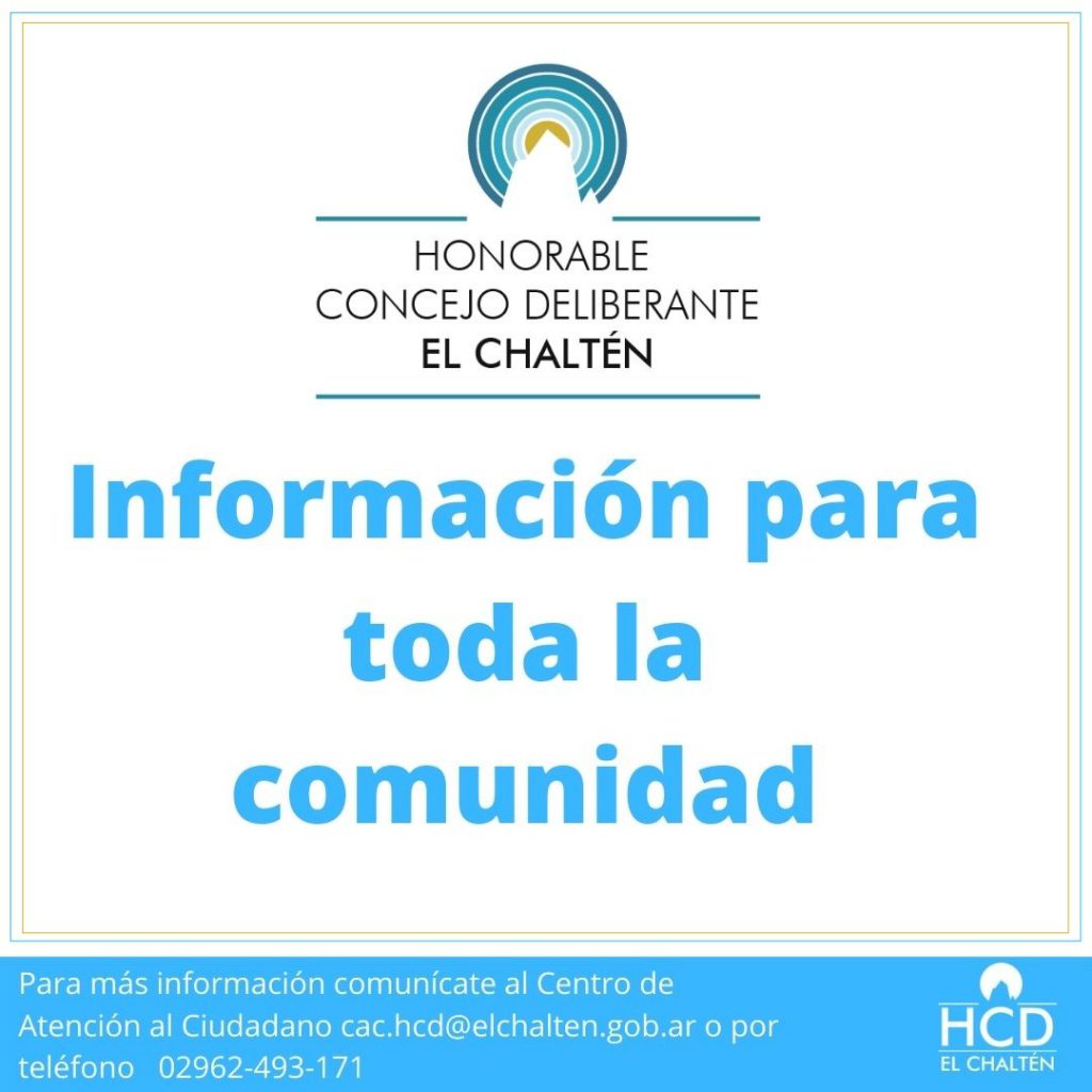 Información para toda la comunidad